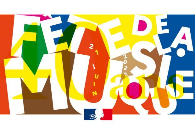 Visuel de la Fête de la Musique 2022