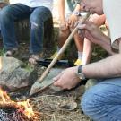 Démonstration d'allumage d'un feu