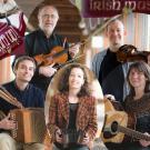 Les cinq musiciens du groupe de musique irlandaise Steam Up !