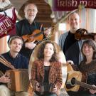 Les cinq musiciens du groupe de musique irlandaise Steam Up !