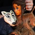 Photographies de marionnettes utilisées lors du spectacle intitulé "Niébé et la femme bison"