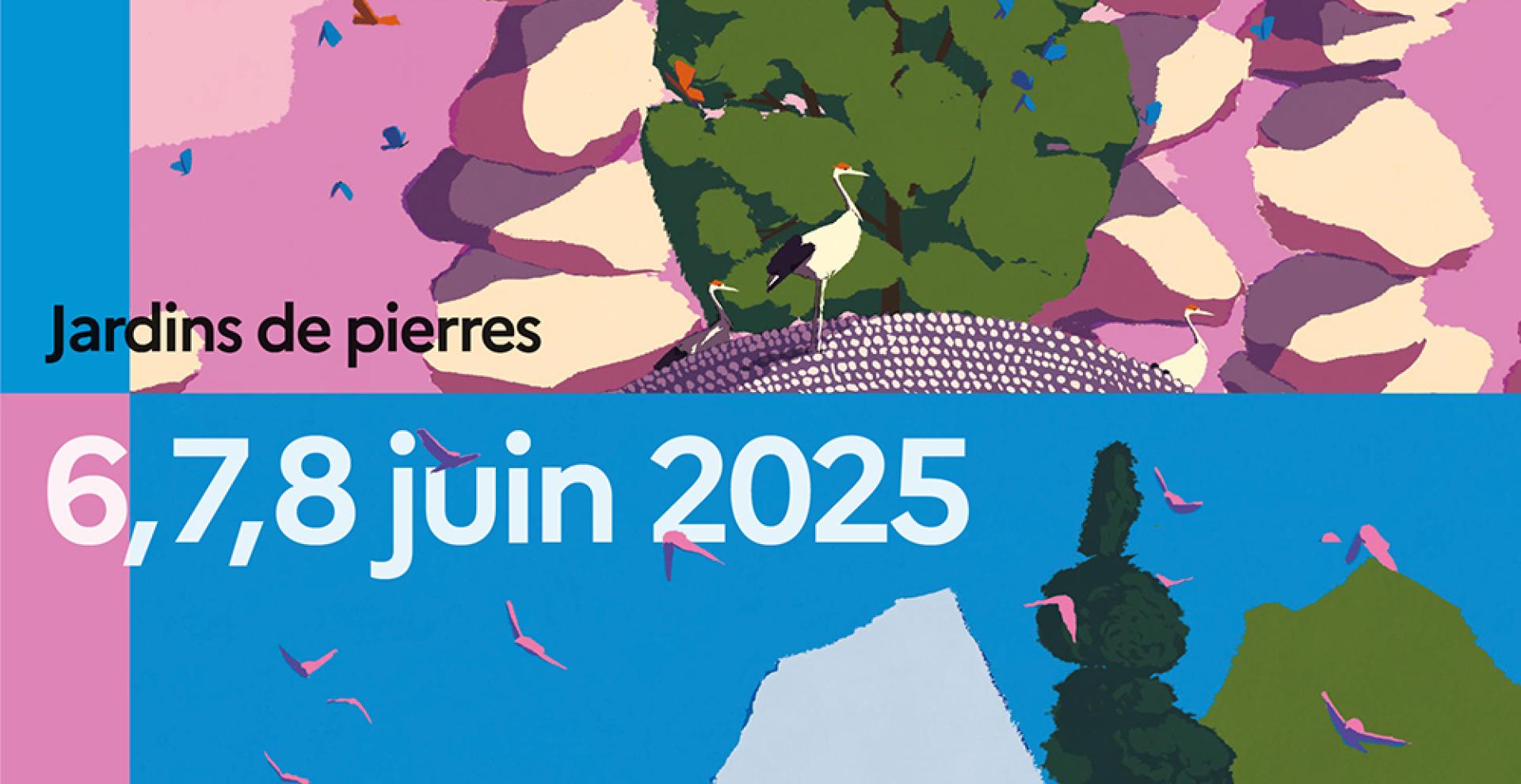 Visuel 2025 de la manifestation nationale "Rendez-vous aux jardins"