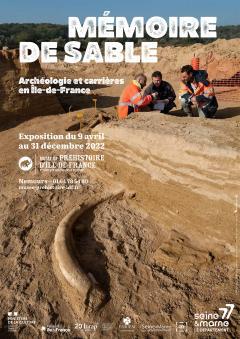 Affiche de l'affiche "Mémoire de sable" présentée au musée du 9 avril au 31 décembre 2022