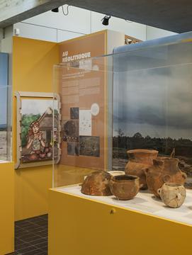 Vue de l'exposition "Mémoire de sable"