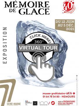 visuel d'une visite guidée à distance de l'exposition "Mémoire de glace"