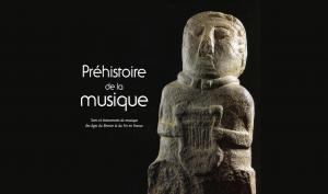 Couverture du catalogue de l'exposition "Préhistoire de la Musqiue"
