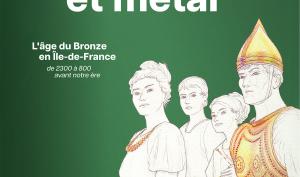 Visuel de l'exposition pouvoir et métal représentant une famille aristocratique de l'âge du Bronze