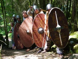 Troupe de reconstitution historique gauloise.