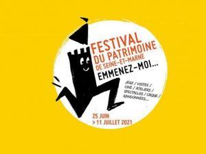 affiche du festival du patrimoine en Seine-et-Marne