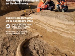 Affiche de l'affiche "Mémoire de sable" présentée au musée du 9 avril au 31 décembre 2022