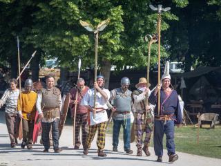 Troupe de reconstitution historique gauloise.