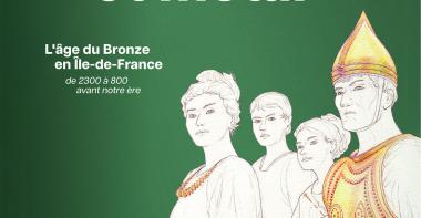 Visuel de l'exposition pouvoir et métal représentant une famille aristocratique de l'âge du Bronze