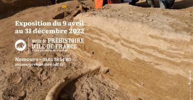 Affiche de l'affiche "Mémoire de sable" présentée au musée du 9 avril au 31 décembre 2022