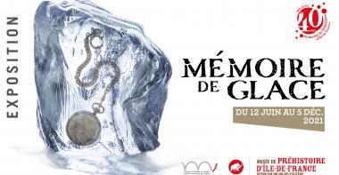 Visuel de l'exposition "Mémoire de glace" présentée au musée du 12 juin au 5 décembre 2021.