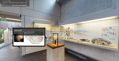 Visite virtuelle du musée de Préhistoire d'Île-de-France