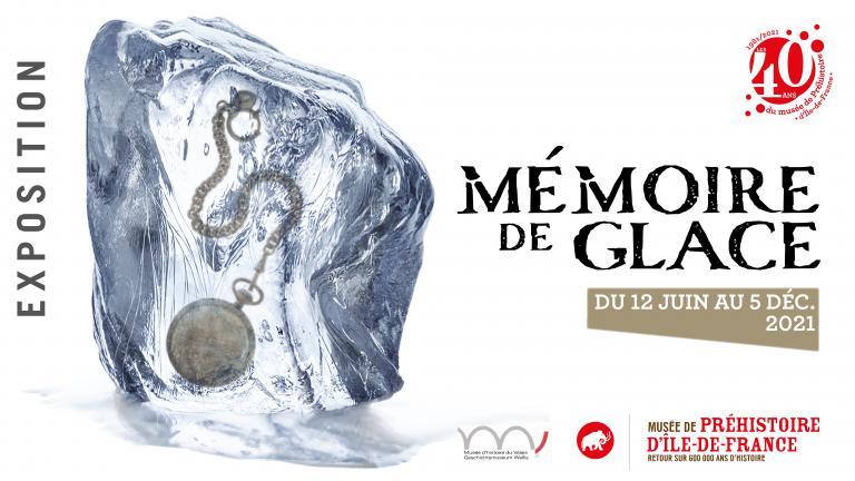 Visuel de l'exposition "Mémoire de glace" présentée au musée du 12 juin au 5 décembre 2021.