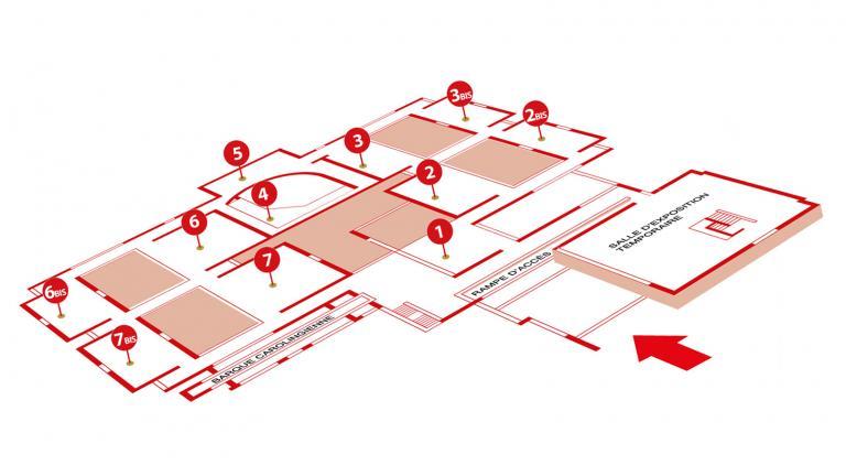 plan des salles du musée