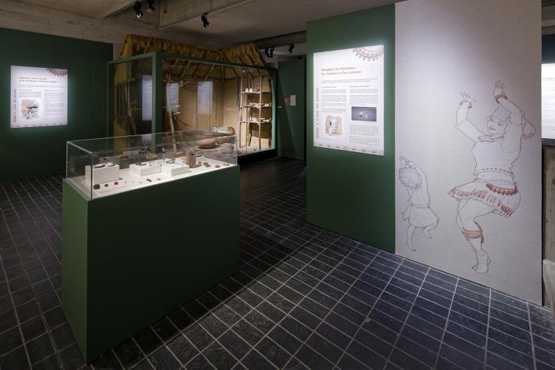 Vue de l'espace "Vivre à l'âge du Bronze"