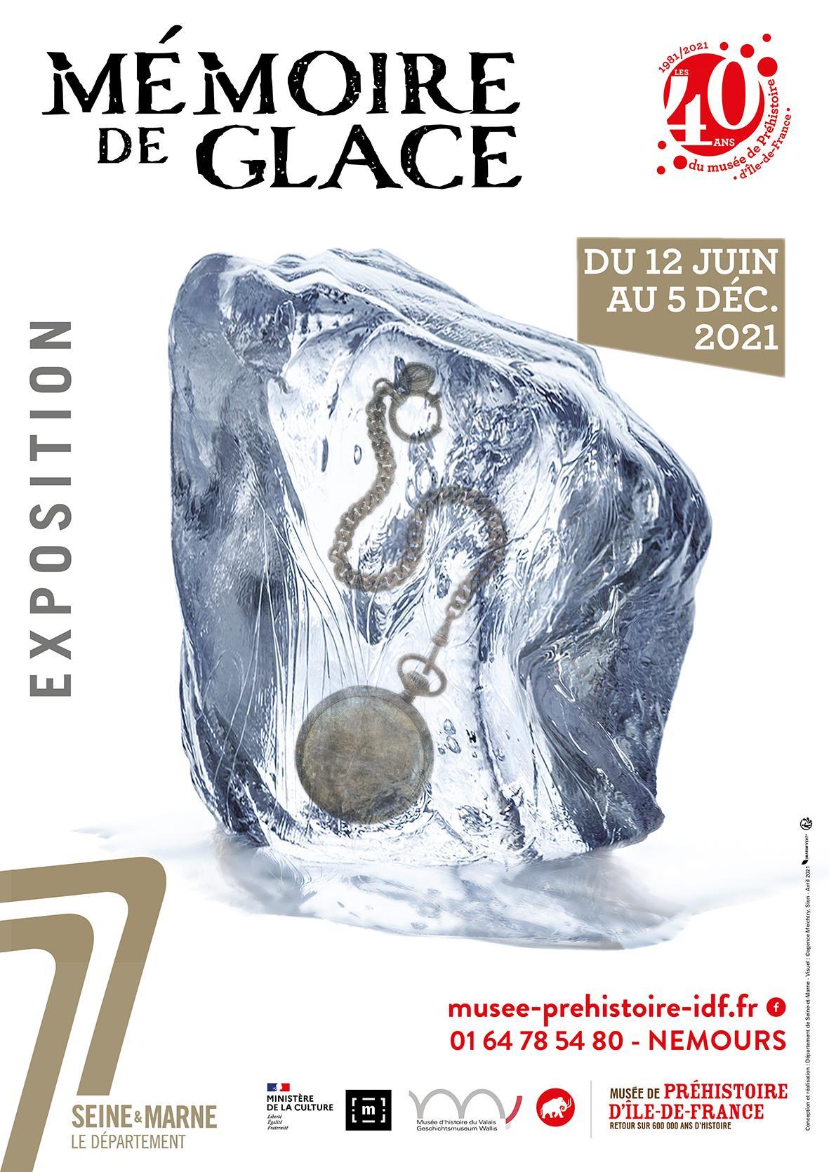 affiche de l'exposition "Mémoire de glace"