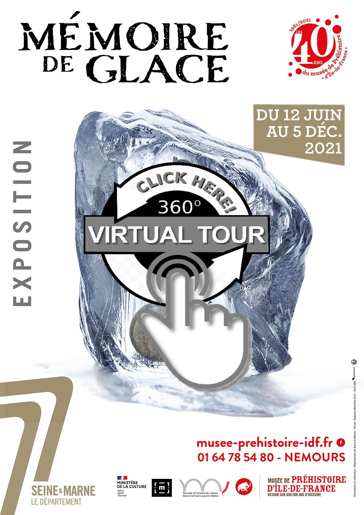 visuel d'une visite guidée à distance de l'exposition "Mémoire de glace"