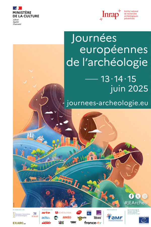 visuel 2025 des Journées européennes de l'Archéologie